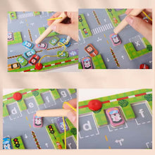 Load image into Gallery viewer, Magnetic Alphabet Parking Toys