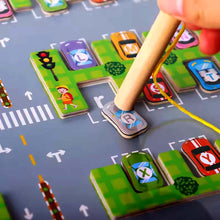 Load image into Gallery viewer, Magnetic Alphabet Parking Toys