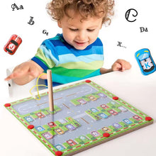 Load image into Gallery viewer, Magnetic Alphabet Parking Toys