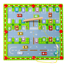 Load image into Gallery viewer, Magnetic Alphabet Parking Toys