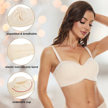 Load image into Gallery viewer, Full Support Non-Slip Convertible Bandeau Bra