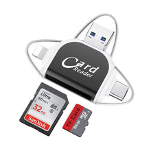 Load image into Gallery viewer, 4-in-1-Universal-SD-TF-Kartenleser mit mehreren Anschlüssen