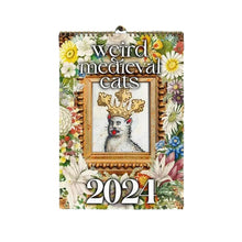 Load image into Gallery viewer, Weird Medieval Cats Calendar 2024
