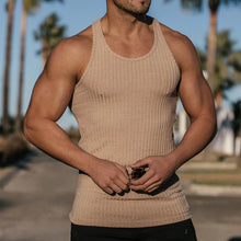 Load image into Gallery viewer, Men&#39;s Stripe Solid Color Sports Vest