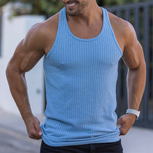 Load image into Gallery viewer, Men&#39;s Stripe Solid Color Sports Vest