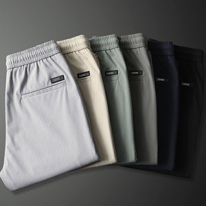Men's Long Ice Silk Casual Trousers