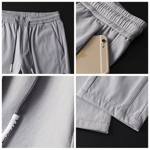 Men's Long Ice Silk Casual Trousers