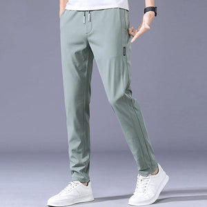 Men's Long Ice Silk Casual Trousers