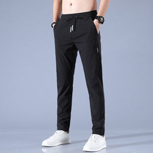 Men's Long Ice Silk Casual Trousers