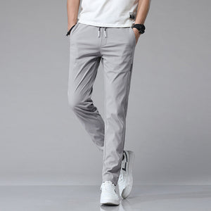 Men's Long Ice Silk Casual Trousers