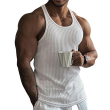 Load image into Gallery viewer, Men&#39;s Stripe Solid Color Sports Vest