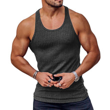 Load image into Gallery viewer, Men&#39;s Stripe Solid Color Sports Vest