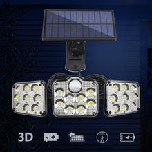 Load image into Gallery viewer, Triple LED Solar Wall Light