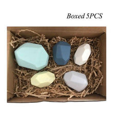 Load image into Gallery viewer, Wood Rock Set Balancing Blocks Natural Wood Toy
