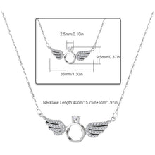 Load image into Gallery viewer, Shiny Necklace with Angel Wings