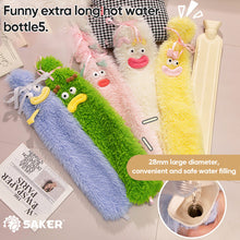 Load image into Gallery viewer, Extended Hot Water Bottle with Plush Cover