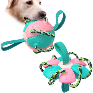 Bite-proof dog toy frisbee football