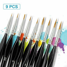 Load image into Gallery viewer, Miniature Paint Brushes Detail Set (9PCS)