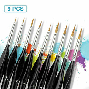 Miniature Paint Brushes Detail Set (9PCS)