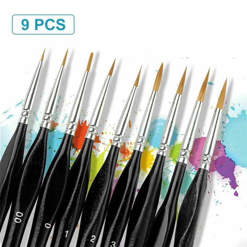 Miniature Paint Brushes Detail Set (9PCS)