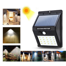 Load image into Gallery viewer, 20 LED Solar Lamps Outdoor, Super Bright Wall Lamp with Motion Sensor