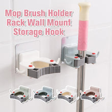 Load image into Gallery viewer, Mop Brush Holder Rack Wall Mount Storage Hook