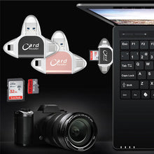 Load image into Gallery viewer, 4-in-1-Universal-SD-TF-Kartenleser mit mehreren Anschlüssen