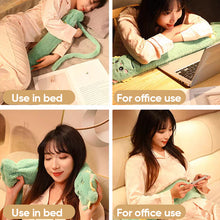 Load image into Gallery viewer, Extended Hot Water Bottle with Plush Cover