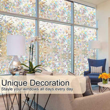Load image into Gallery viewer, 3D Rainbow Window Film，PVC refraction &amp; No glue