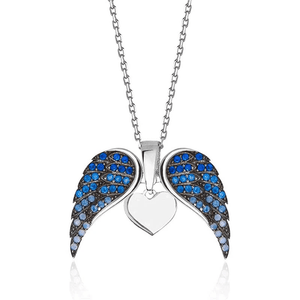 Angel Wings & Love Necklace