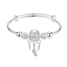 Load image into Gallery viewer, Dreamcatcher Feather Charm Bracelet