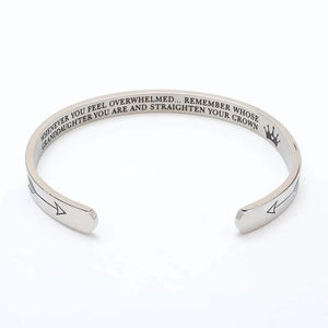 By Heart Cuff Bracelet-Inner Engraved