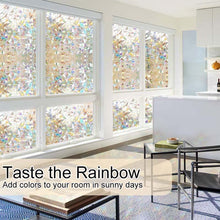 Load image into Gallery viewer, 3D Rainbow Window Film，PVC refraction &amp; No glue