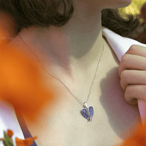 Angel Wings & Love Necklace