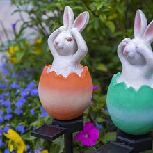 Load image into Gallery viewer, Easter Broken Shell Rabbit Lawn Light