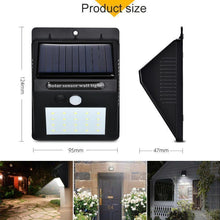 Load image into Gallery viewer, 20 LED Solar Lamps Outdoor, Super Bright Wall Lamp with Motion Sensor