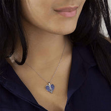 Load image into Gallery viewer, Heart &amp; angel wings necklace with pendant