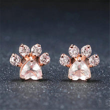 Load image into Gallery viewer, Cute Cat Paw Earrings