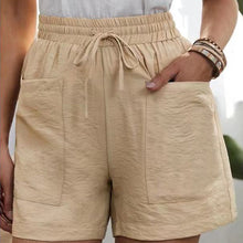 Load image into Gallery viewer, Women&#39;s Solid Color Two Pockets Short Trousers