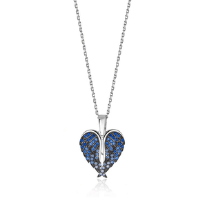 Angel Wings & Love Necklace