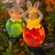 Load image into Gallery viewer, Easter Broken Shell Rabbit Lawn Light
