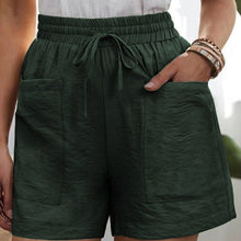 Load image into Gallery viewer, Women&#39;s Solid Color Two Pockets Short Trousers