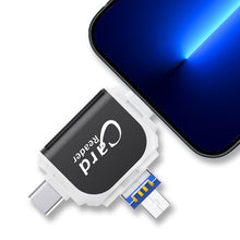 Load image into Gallery viewer, 4-in-1-Universal-SD-TF-Kartenleser mit mehreren Anschlüssen