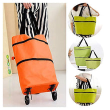 Load image into Gallery viewer, Foldable Shopping Trolley Tote Bag