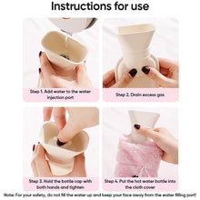 Load image into Gallery viewer, Extended Hot Water Bottle with Plush Cover