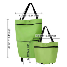 Load image into Gallery viewer, Foldable Shopping Trolley Tote Bag