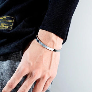 By Heart Cuff Bracelet-Inner Engraved