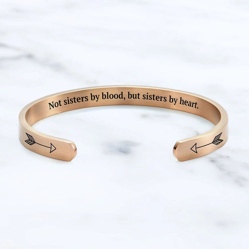 By Heart Cuff Bracelet-Inner Engraved