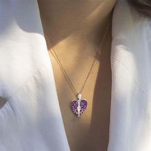 Load image into Gallery viewer, Heart &amp; Angel Wings Pendant Necklace