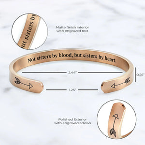 By Heart Cuff Bracelet-Inner Engraved